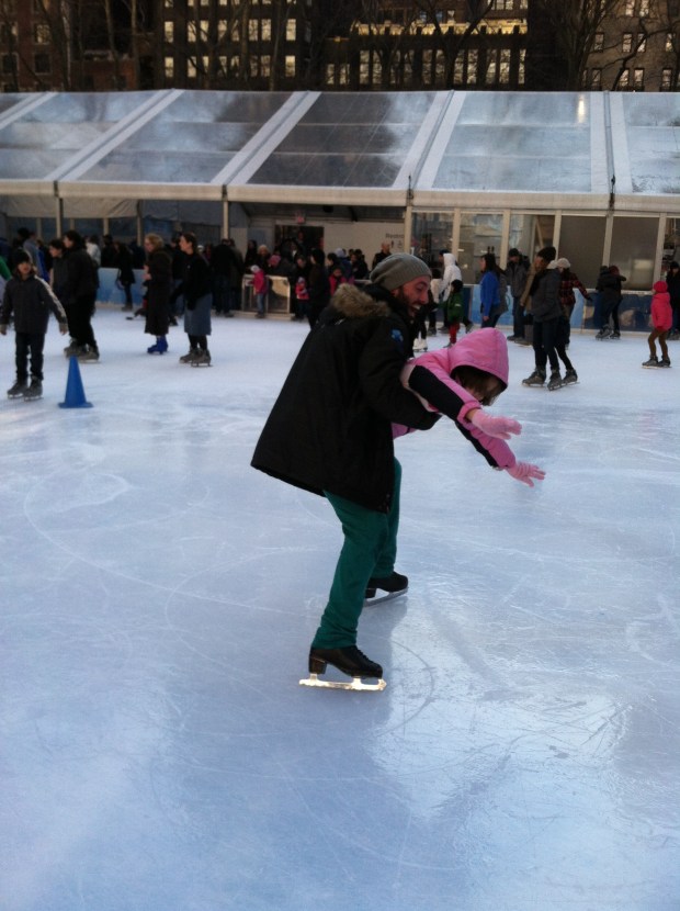 Flying like a plane at the end of the lesson like a pro skater. Fun!